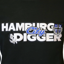 Sweater B '1887 HH City Digger', schwarz